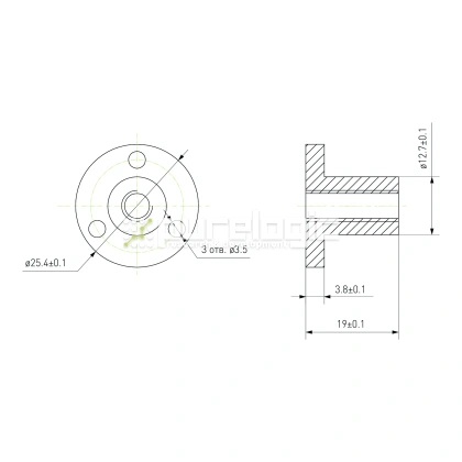Гайка TRFP-6.35x1.58 158 Гайка TRFP-6.35x1.58 фото