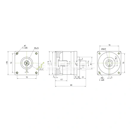 Редуктор планетарный 86PX16K-16K фото