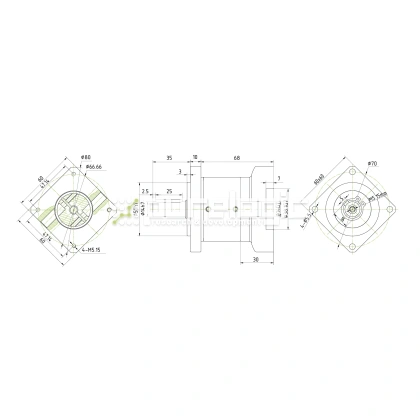 Редуктор планетарный 57PLF10K-14S-D14 фото