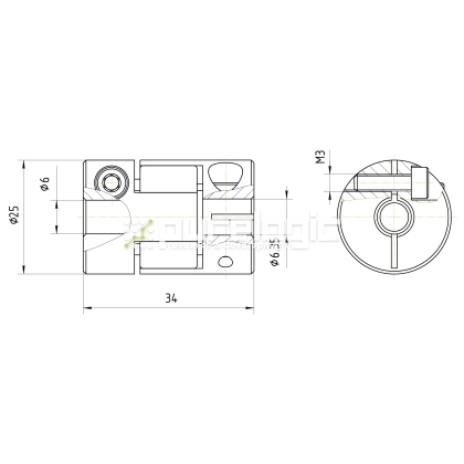 Муфта соединительная BF-25-6.35-6 1 094 Муфта соединительная BF-25-6.35-6 фото