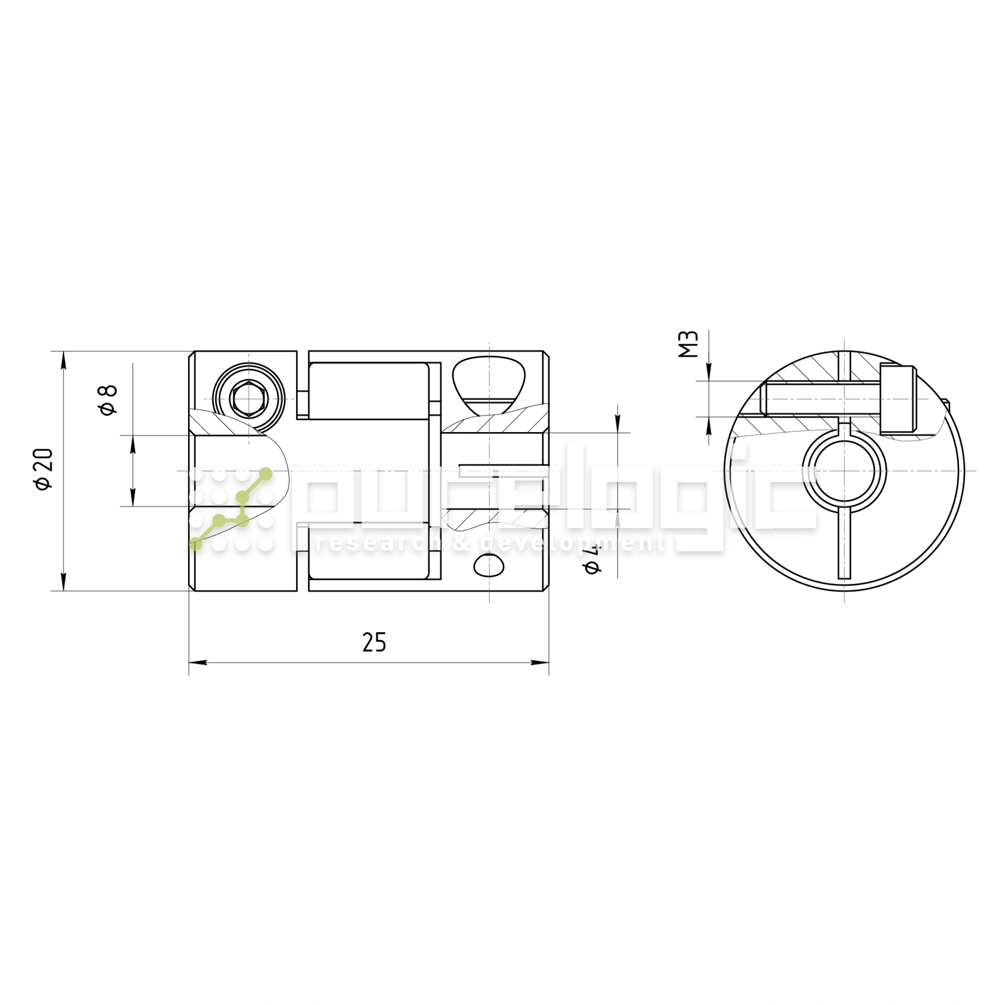 Муфта соединительная BF-2025-4-8 972 Муфта соединительная BF-2025-4-8 фото