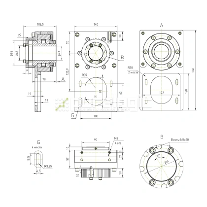 Модуль вращающейся гайки ШВП RY-MRN2525 35 084 Модуль вращающейся гайки ШВП RY-MRN2525 фото