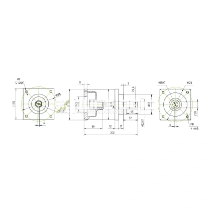 Редуктор планетарный 110PX4K-19K 13 767 Редуктор планетарный 110PX4K-19K фото