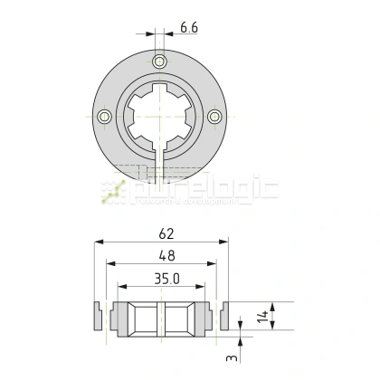 Опора шлицевого вала SH-21x25 5 033 Опора шлицевого вала SH-21x25 фото
