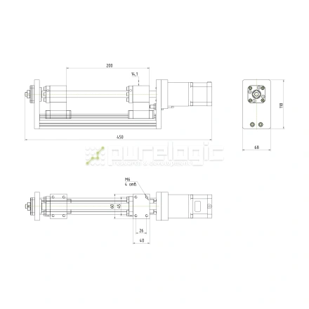 Модуль линейного перемещения PLLM-71-200 фото