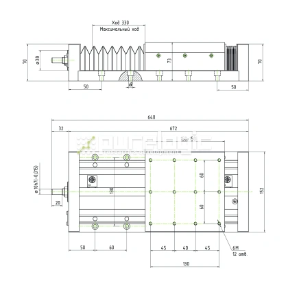 Модуль линейного перемещения PLLM-61H-05330 87 955 Модуль линейного перемещения PLLM-61H-05330 фото