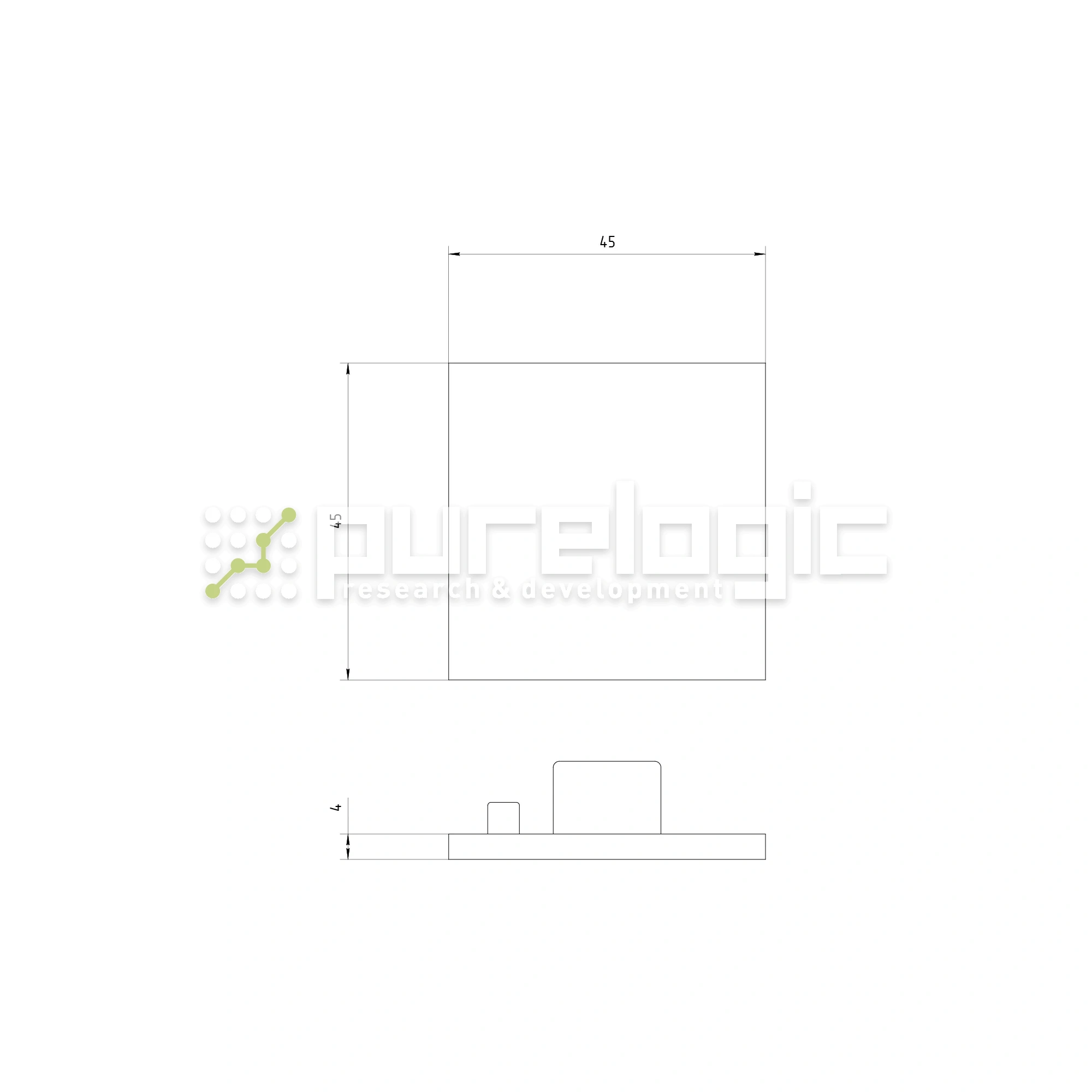 Пластиковая торцевая заглушка 4545EG 31 Пластиковая торцевая заглушка 4545EG фото