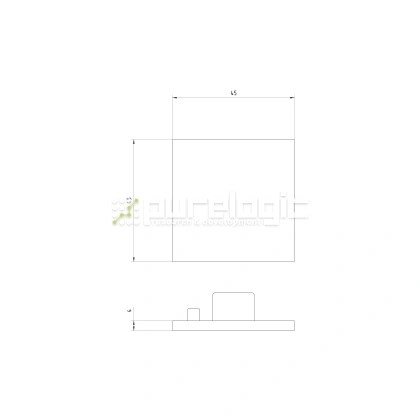 Пластиковая торцевая заглушка 4545EG 31 Пластиковая торцевая заглушка 4545EG фото
