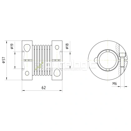 Муфта соединительная BB3-5760-19-18 5 413 Муфта соединительная BB3-5760-19-18 фото