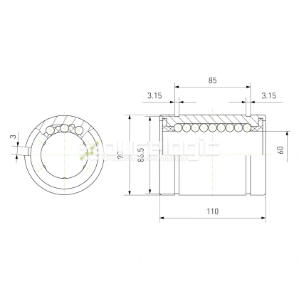 Втулка шариковая LM60-AJ 4 612 Втулка шариковая LM60-AJ фото