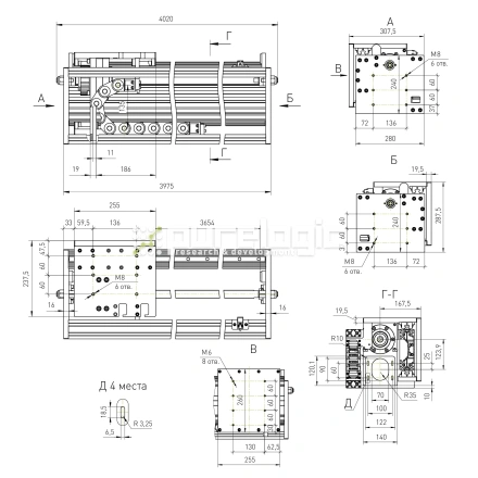 Модуль линейного перемещения PLLM-92L-3.6-2 фото