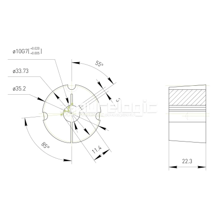 Втулка тапербуш 1008-10 фото
