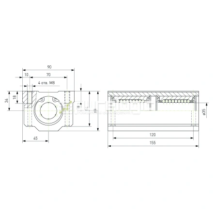 Модуль опорный удлиненный SC35L-UU фото