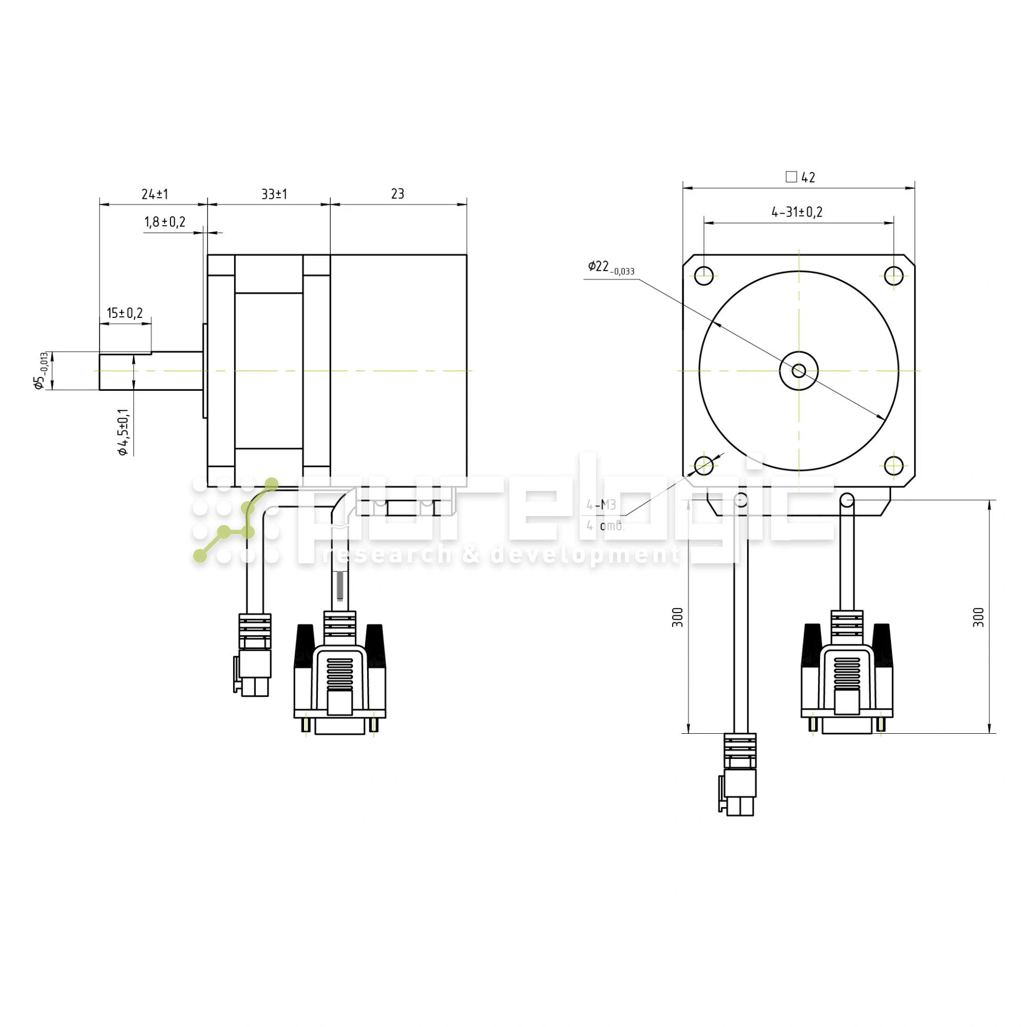 Двигатель шаговый с энкодером CS-M21702 5 279 Двигатель шаговый с энкодером CS-M21702 фото