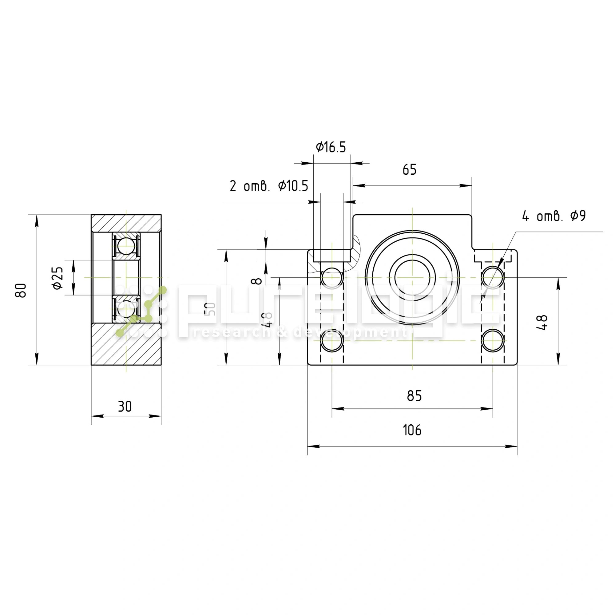 Опора ШВП BSS BF25-C7 2 560 Опора ШВП BSS BF25-C7 фото