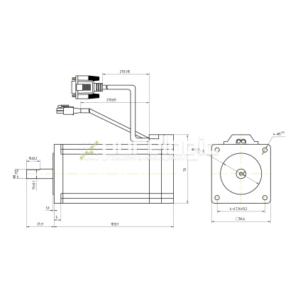 Двигатель шаговый с энкодером CS-M22326 9 787 Двигатель шаговый с энкодером CS-M22326 фото