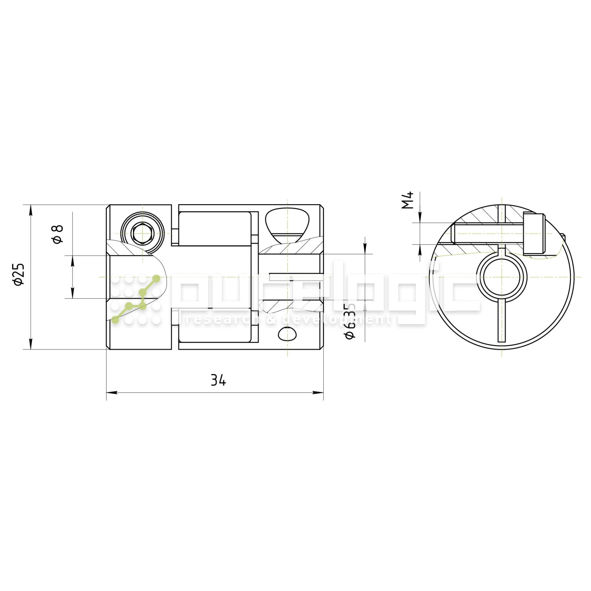Муфта соединительная BF-3035-6.35-8 1 312 Муфта соединительная BF-3035-6.35-8 фото