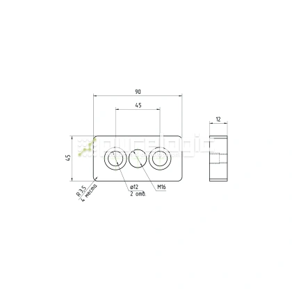Пластина 4590EGJ-M16 406 Пластина 4590EGJ-M16 фото