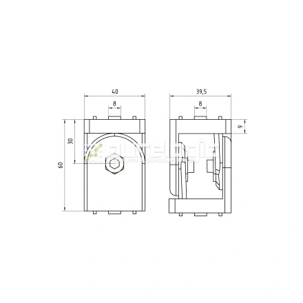 Подвижный кронштейн 40JL-A фото