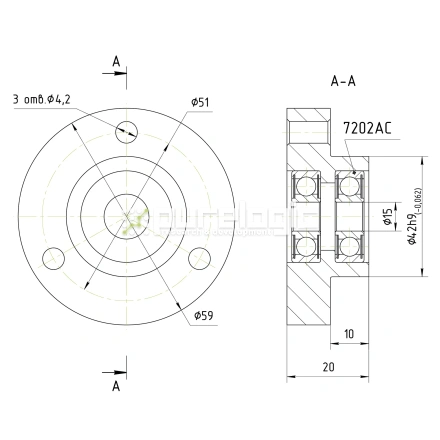 Опора винта PL-FK-15a фото