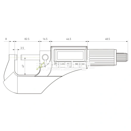 Микрометр цифровой PL5202-75 фото