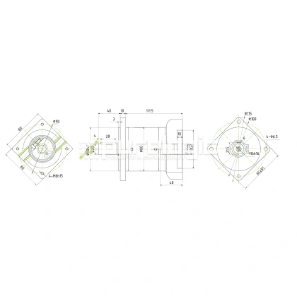 Редуктор планетарный 80PLF40K-19S-D20 фото