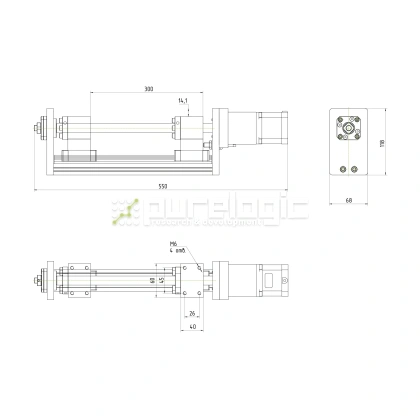 Модуль линейного перемещения PLLM-71-300 47 848 Модуль линейного перемещения PLLM-71-300 фото