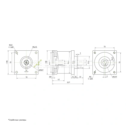 Редуктор планетарный 86PX24K-14K фото