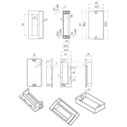 Ручка чашечная 500107 фото