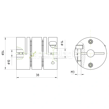 Муфта соединительная BD-3438-10-14 2 275 Муфта соединительная BD-3438-10-14 фото
