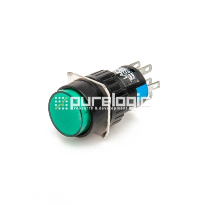 Кнопка на блок с подсветкой AD16-22AD-24V-GRN 316 Кнопка на блок с подсветкой AD16-22AD-24V-GRN фото