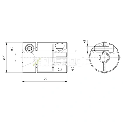 Муфта соединительная BF-2025-4-6 972 Муфта соединительная BF-2025-4-6 фото