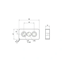 Пластина 4080EGJ-M12