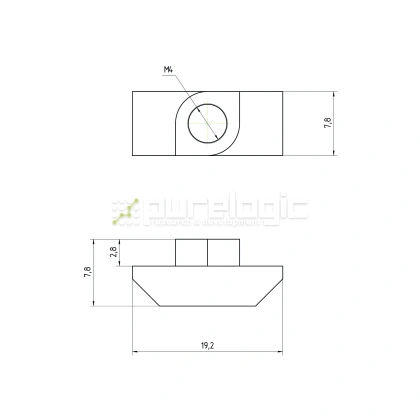 Гайка Т-образная 40TM4 29 Гайка Т-образная 40TM4 фото