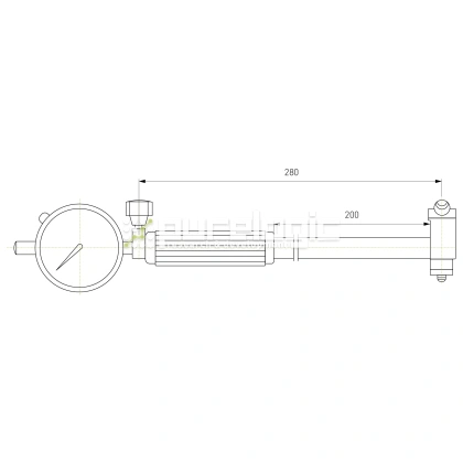 Нутромер циферблатный DBG-50-100 фото