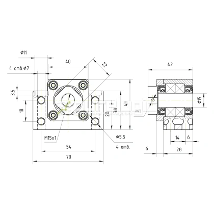 Опора ШВП BSS BK15-C7 1 973 Опора ШВП BSS BK15-C7 фото