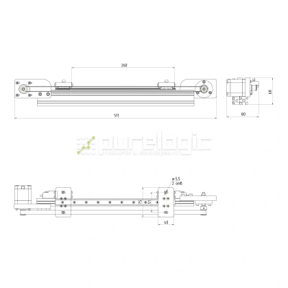 Модуль линейного перемещения PLLM-73-260 36 182 Модуль линейного перемещения PLLM-73-260 фото