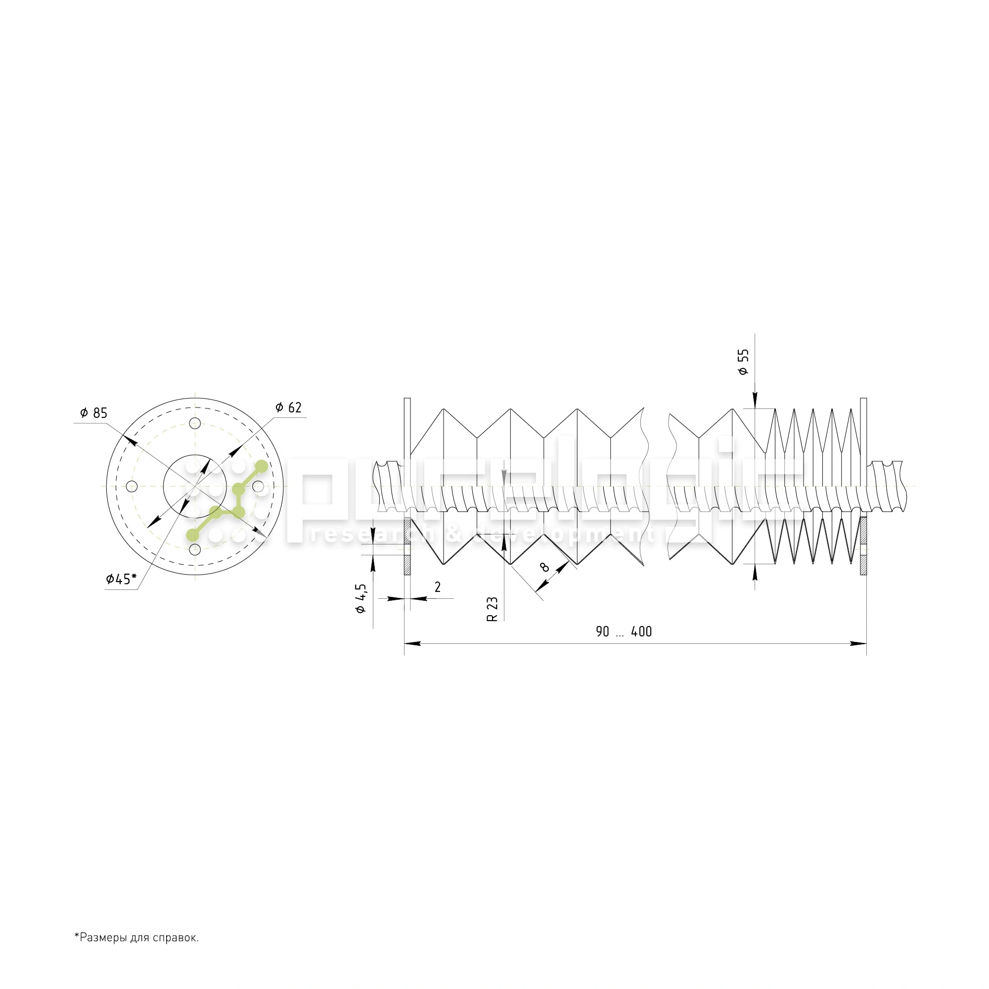 Гофрозащита DCV-B32-400 1 540 Гофрозащита DCV-B32-400 фото