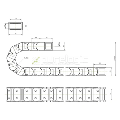 Кабель-канал пластиковый J35F.1.75S-R200 5 518 Кабель-канал пластиковый J35F.1.75S-R200 фото