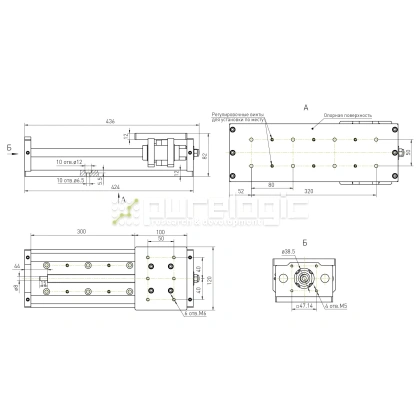 Модуль линейного перемещения PLLM-12-300 фото