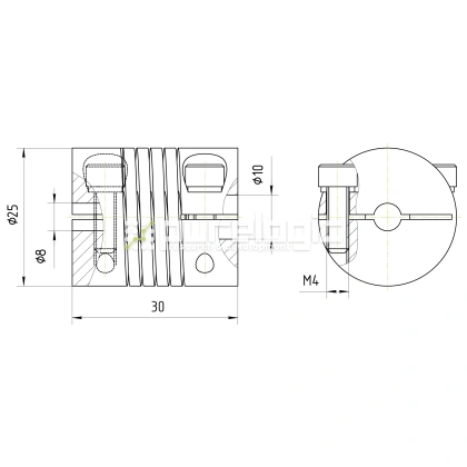 Муфта соединительная BR-2530-8-10 408 Муфта соединительная BR-2530-8-10 фото
