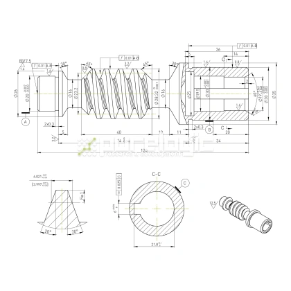 Червячный винт W5030-19 3 368 Червячный винт W5030-19 фото