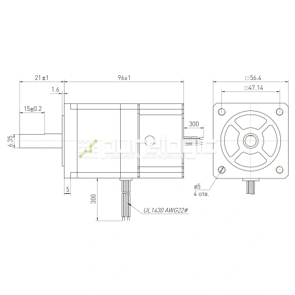 Двигатель шаговый с электрическим тормозом 57CM13-BZ 8 850 Двигатель шаговый с электрическим тормозом 57CM13-BZ фото