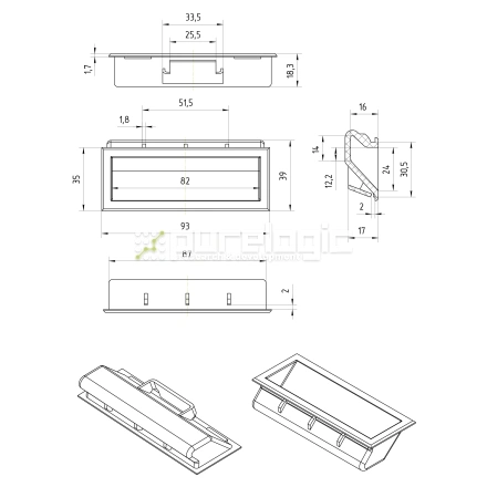 Ручка чашечная 500108 фото