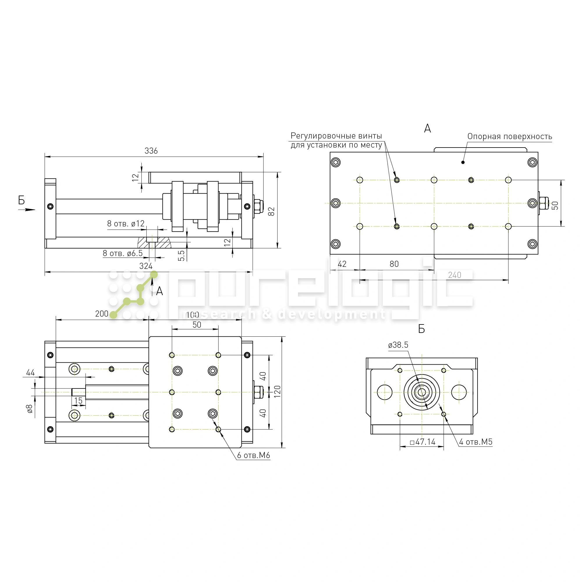 Модуль линейного перемещения PLLM-11-200 23 157 Модуль линейного перемещения PLLM-11-200 фото