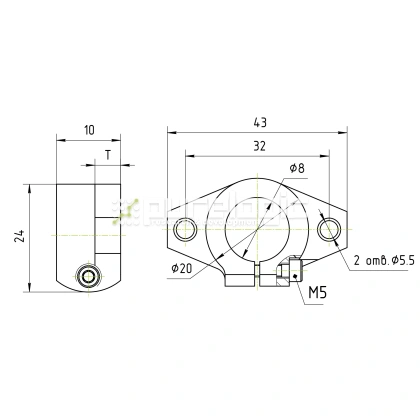 Держатель вала SHF8 142 Держатель вала SHF8 фото