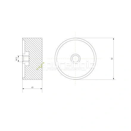 Виброопора DE50x40 фото