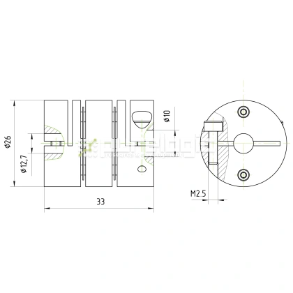 Муфта соединительная BD-2633-12.7-10 фото