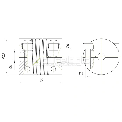 Муфта соединительная BR-2025-4-6 408 Муфта соединительная BR-2025-4-6 фото