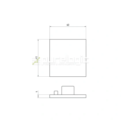 Пластиковая торцевая заглушка 4060BG 37 Пластиковая торцевая заглушка 4060BG фото
